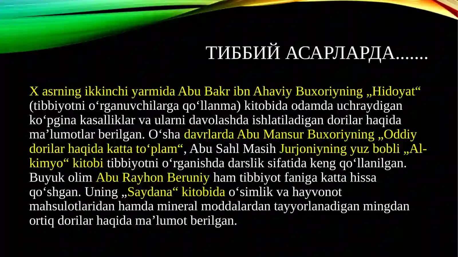 Одам танасининг тузилиши ва соғлом турмуш тарзи 4