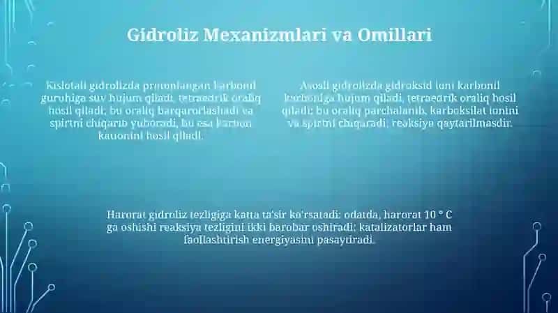 Gidrolizlar 4