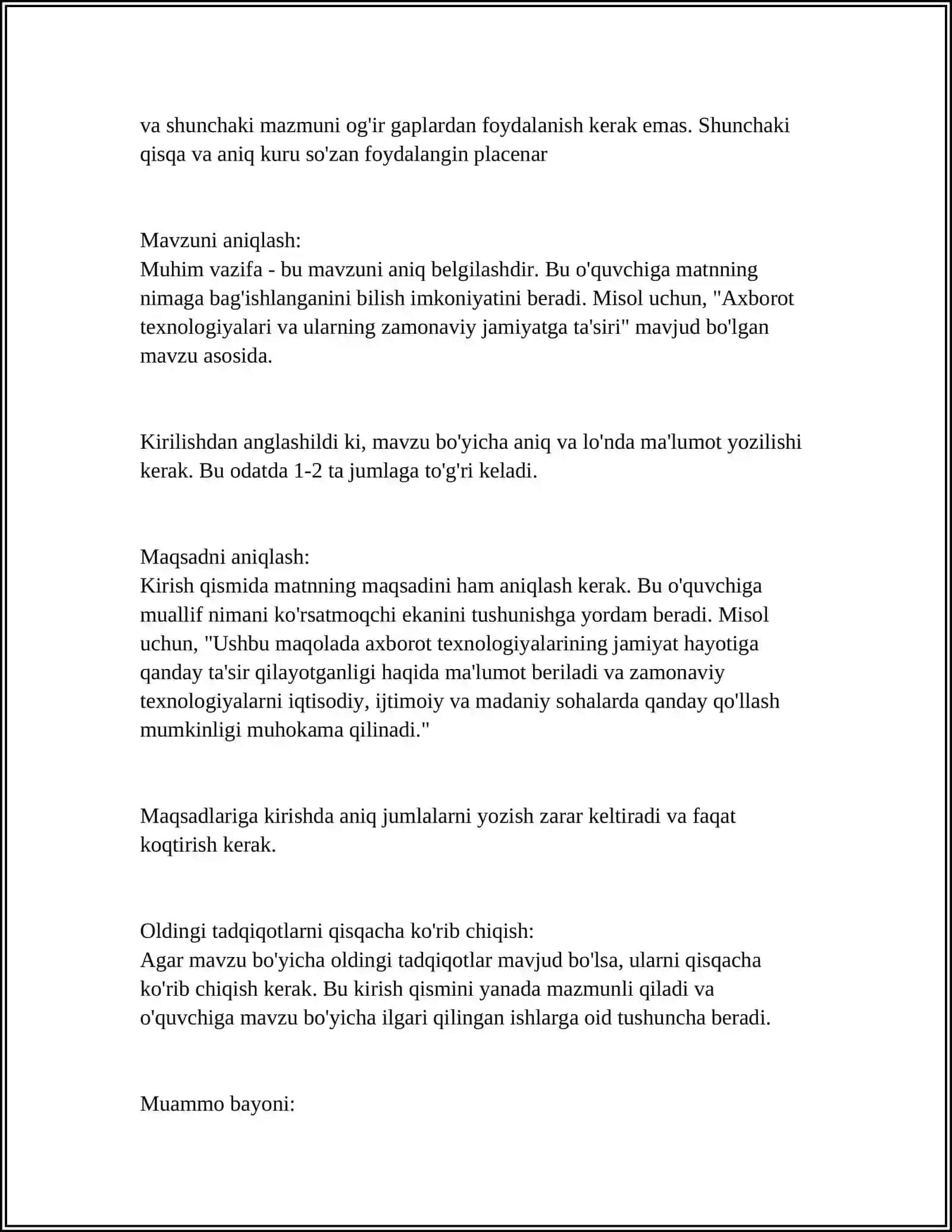 ESSE YOZISHNING OʻZIGA XOS XUSUSIYATLARI 4