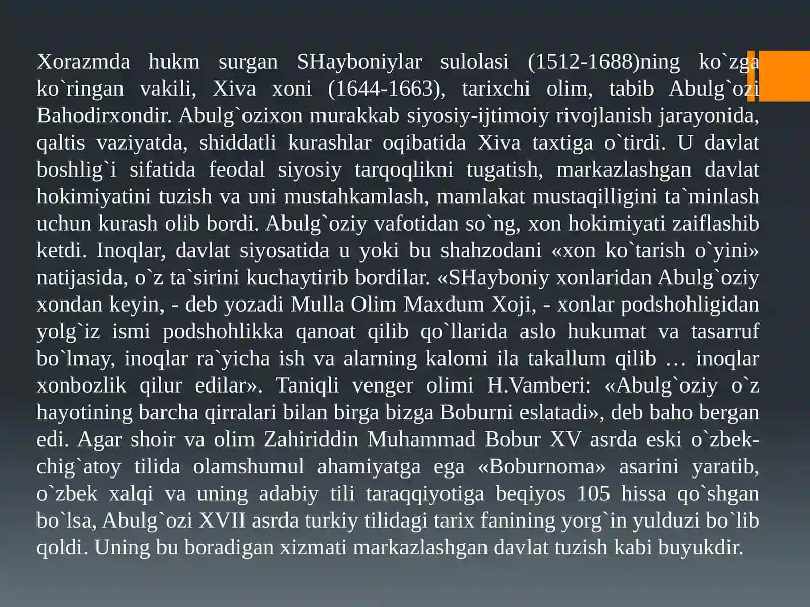 O‘rta Osiyo xonliklari tarixi va tarixshunosligi 4