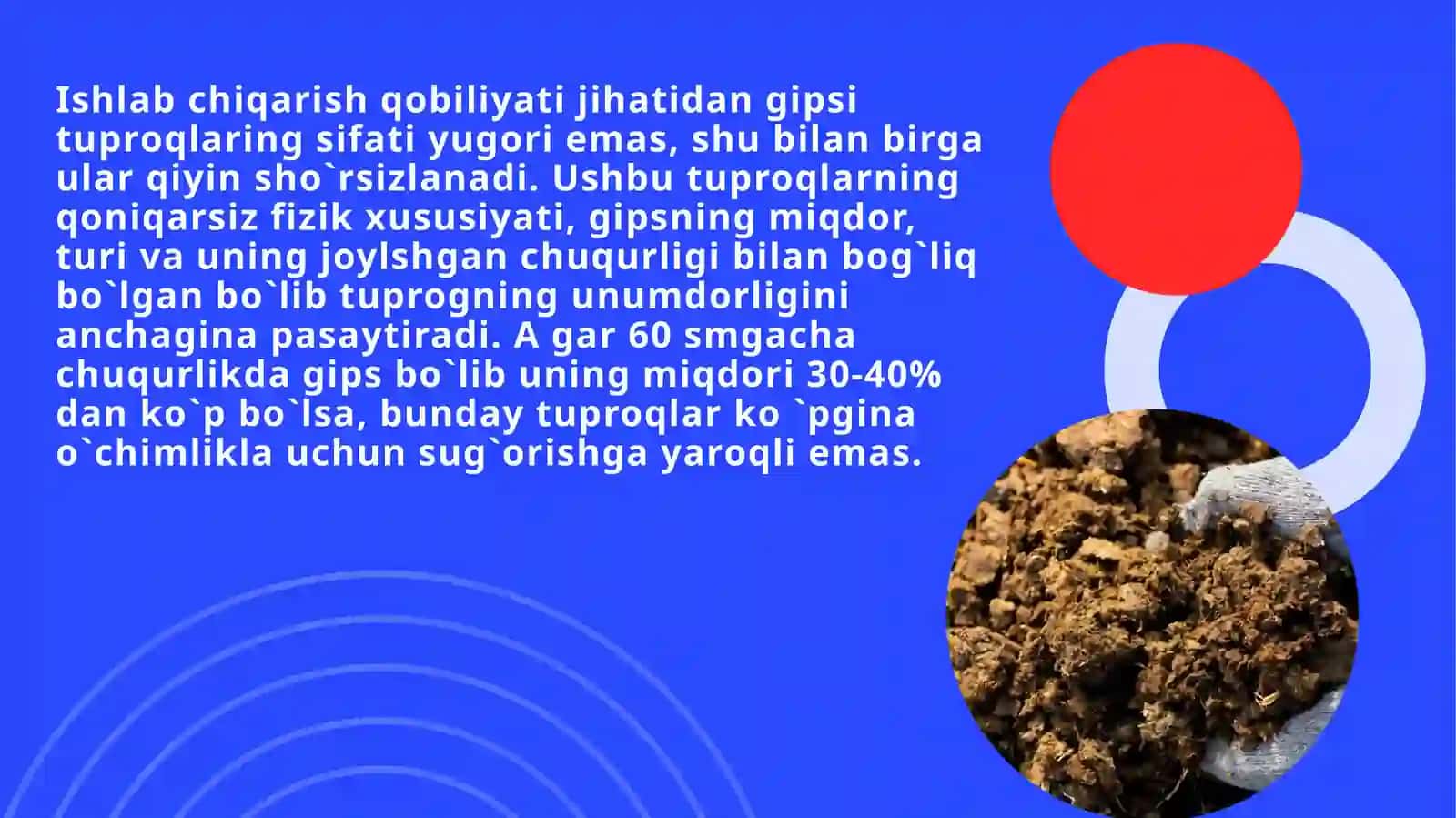 Gipsli tuproqlar va ularning melioratsiyasi 4