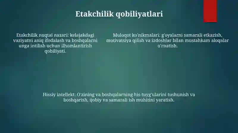 Ta'Lim Muassasasi Rahbarining Shaxsiy Sifatlari 4