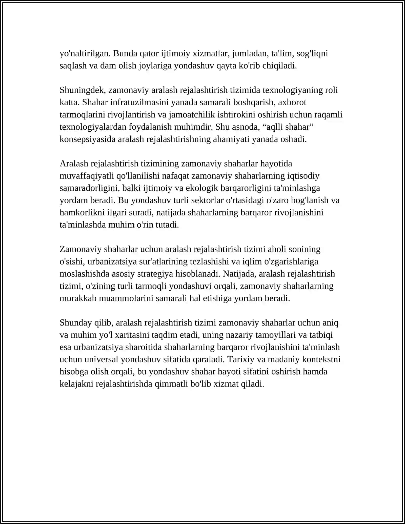 Aralash Rejalashtirish Tizimi 4