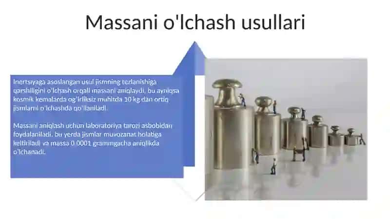 Massa va massa birliklari 4
