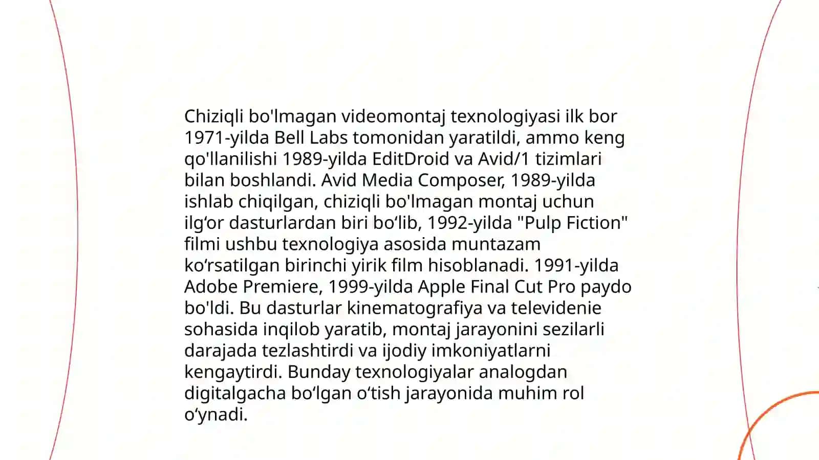 Chiziqli bõlmagan videomontaj 4