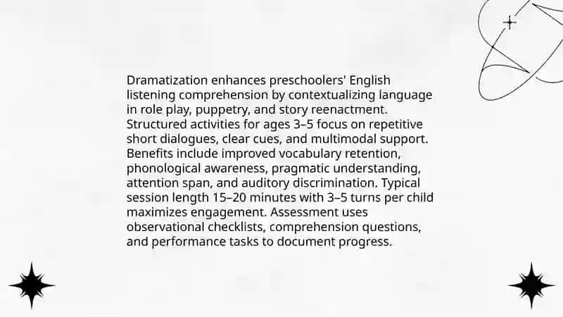 The use of dramatization in teaching English to pre-school children 4