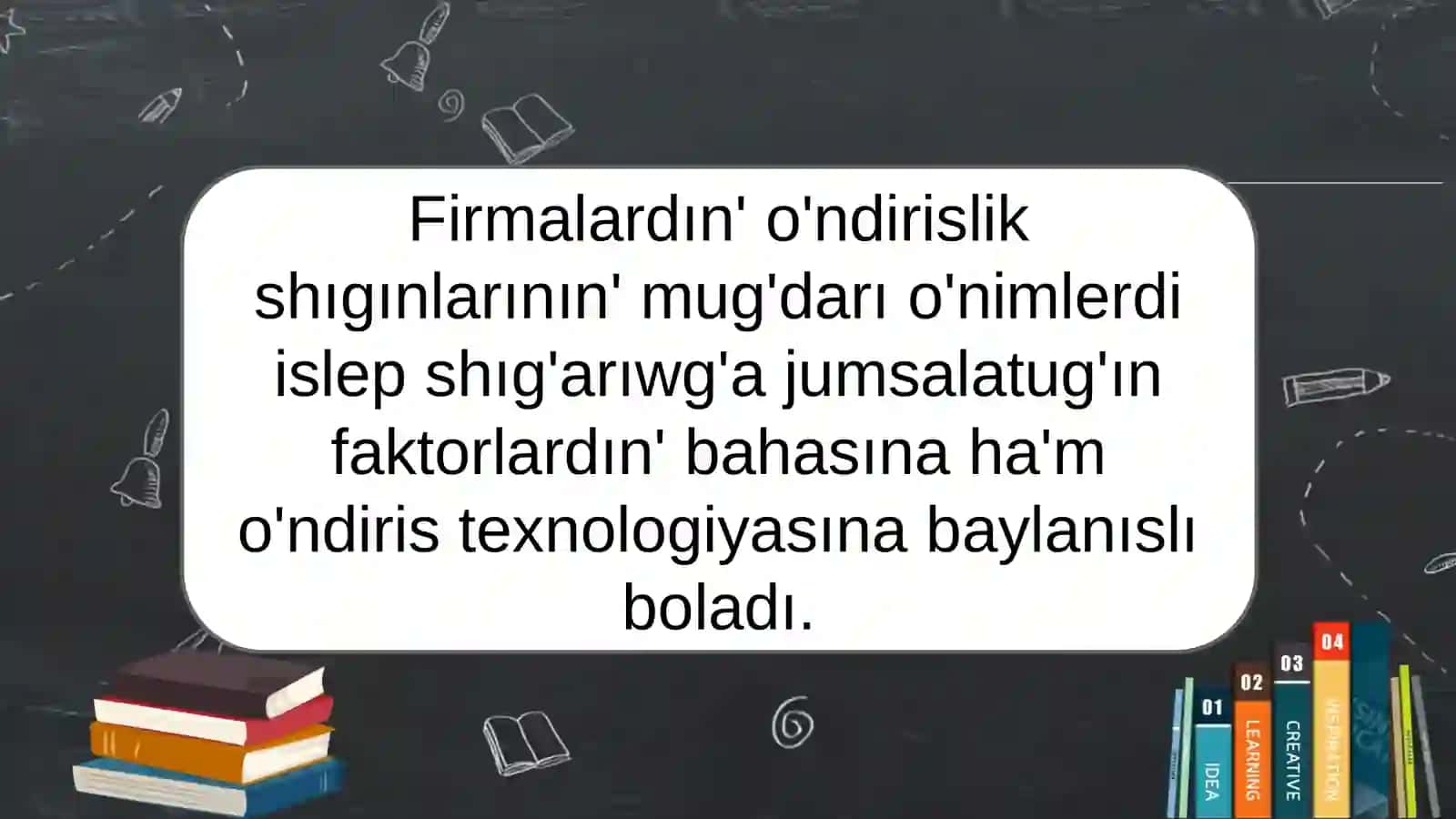 O'NDIRIS QA'REJETLERI 4