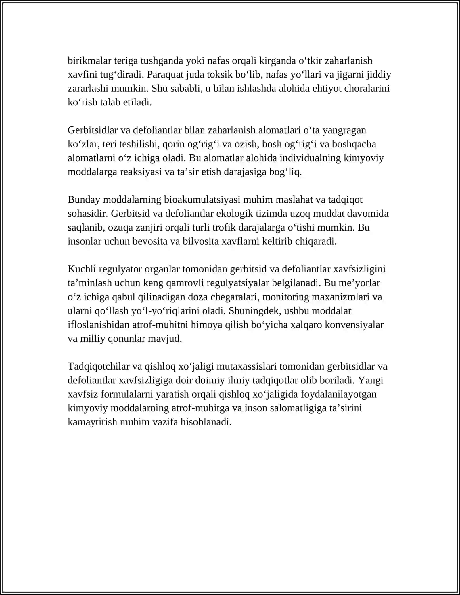 GERBITSIDLAR VA DEFOLIANTLAR TOKSIKOLOGIYASI 4