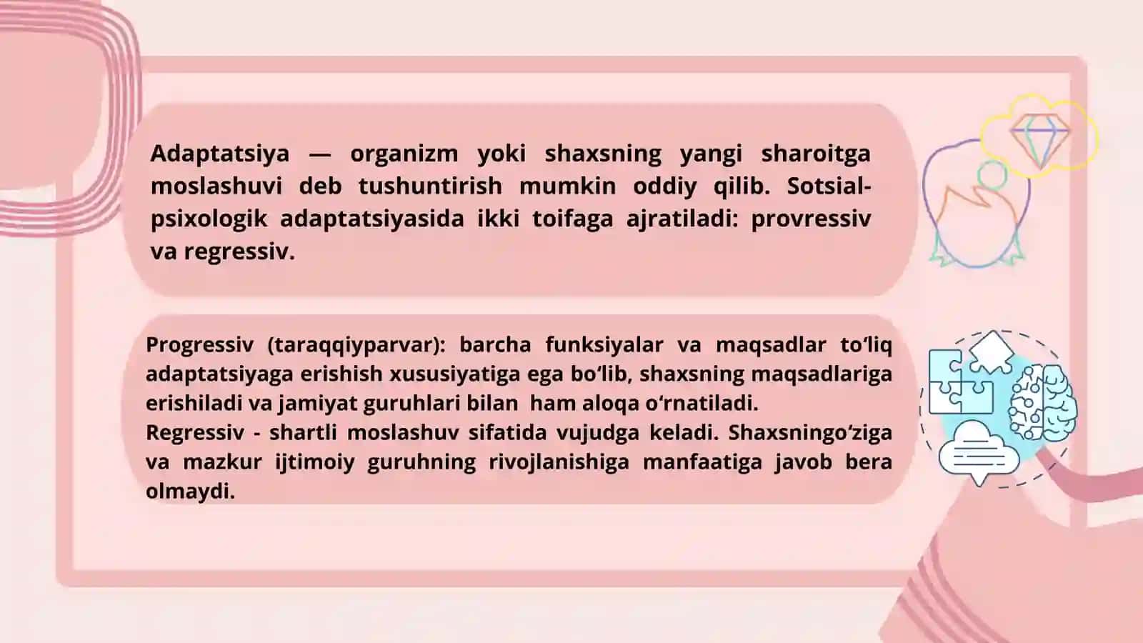 ADAPTATSIYANING VUJUDGA KELISHI 4
