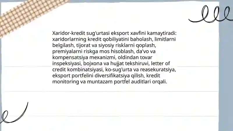 Eksport-import operatsiyalarini suģurtalash mexanizmi 4