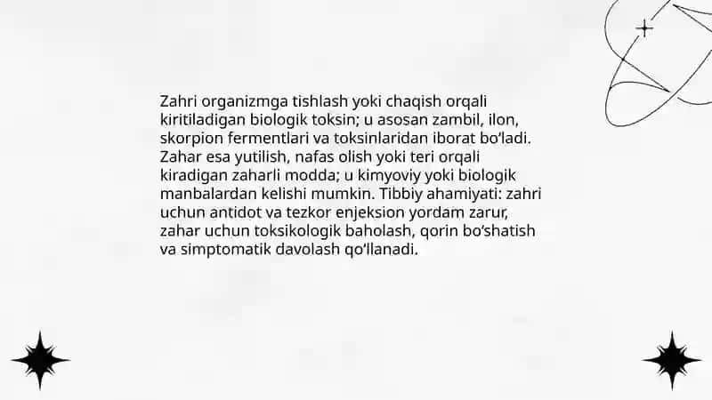 Zaharli hayvonlar 4