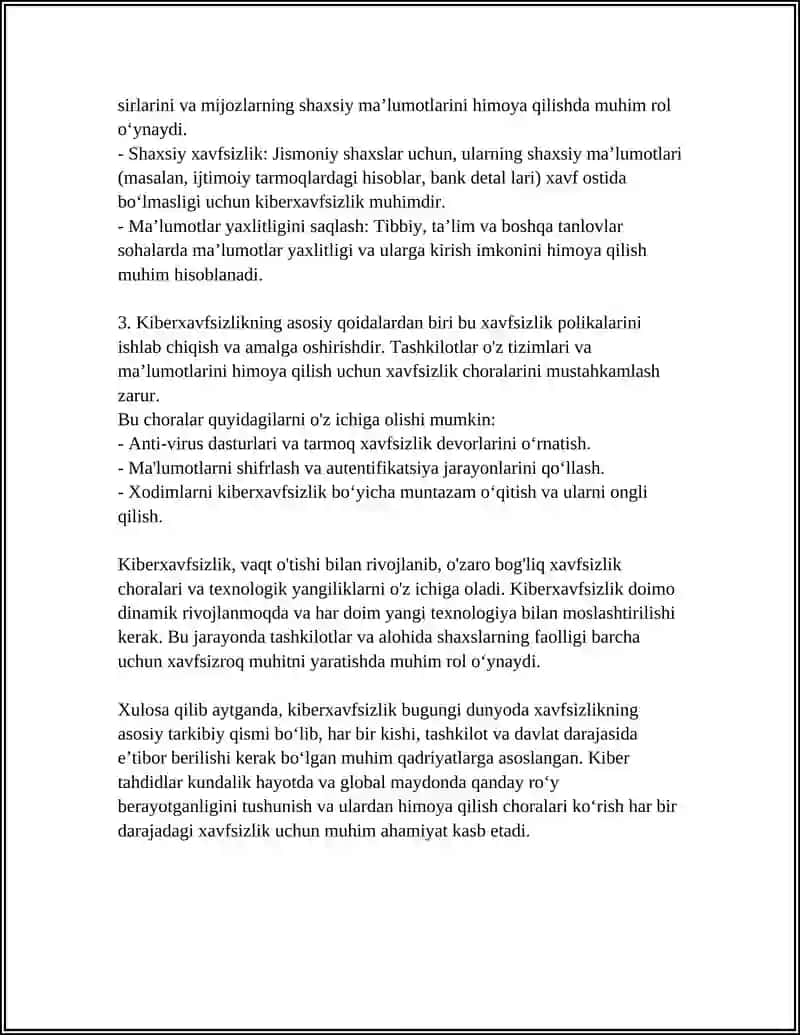 KIBER XAVFSIZLIK HAQIDA MUSTAQIL ISH SLIDE 4