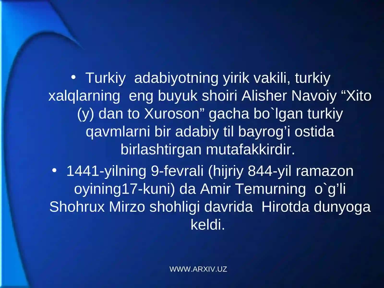 Alisher Navoiyning hayoti va ijodi 4