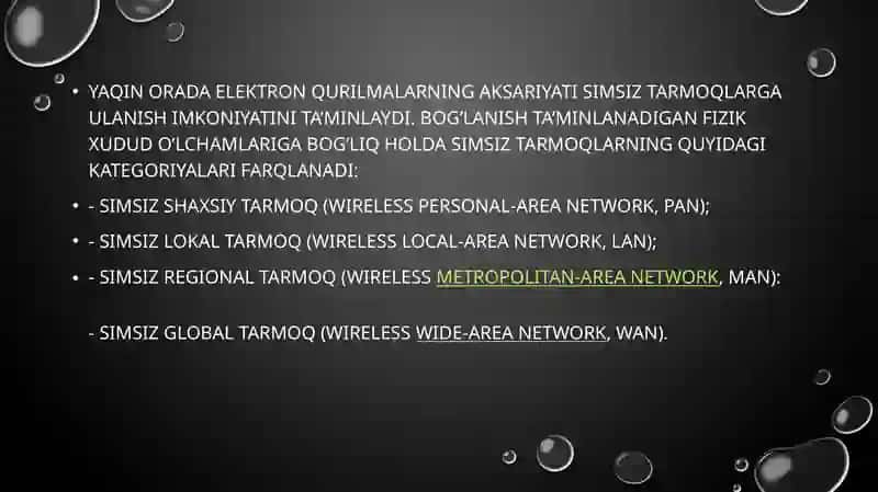 Simsiz tarmoq arxitekturasi 4