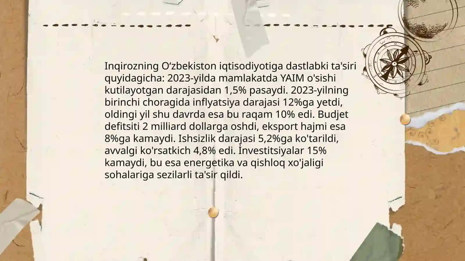2008-yilgi jahon moliyaviy inqirozining Oʻzbekistonga ta'siri va uning oqibatlarini bartaraf etish choralari 4