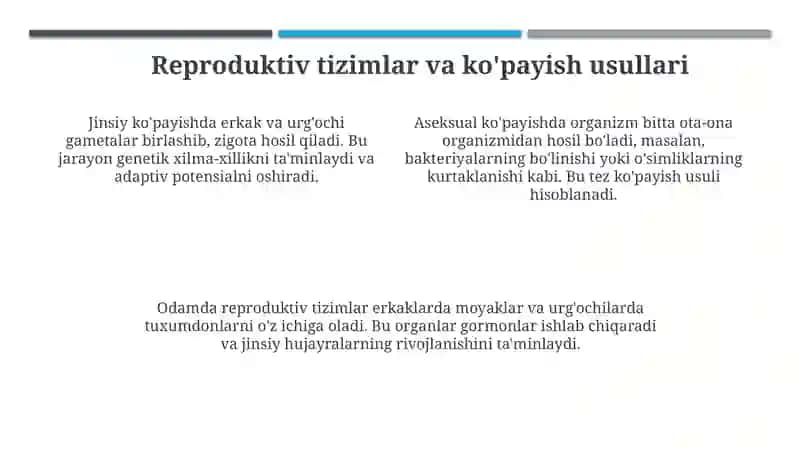 Reproduksiyaning ahamiyati 4