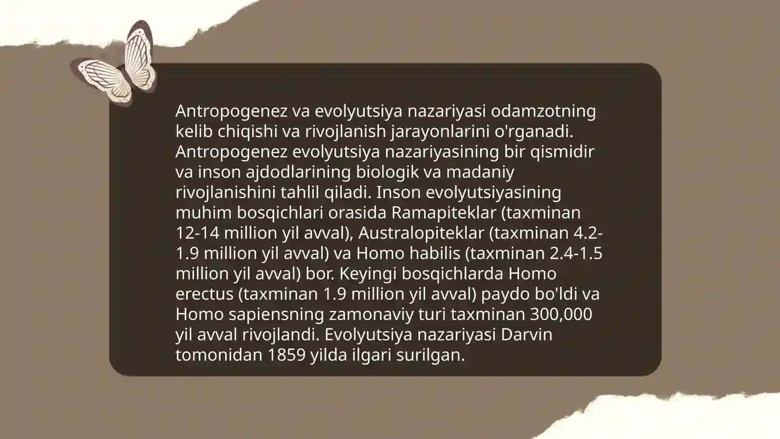 Antropogenezning konseptual asoslari 4