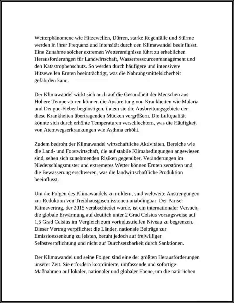 Klimawandel und seine Folgen 4