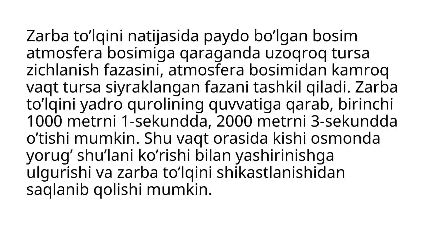 Zarba to’lqinlari 4