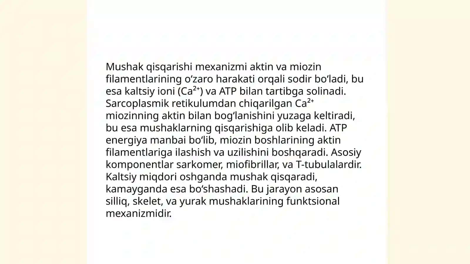 Mushaklarning ishi va biomexanikasi 4