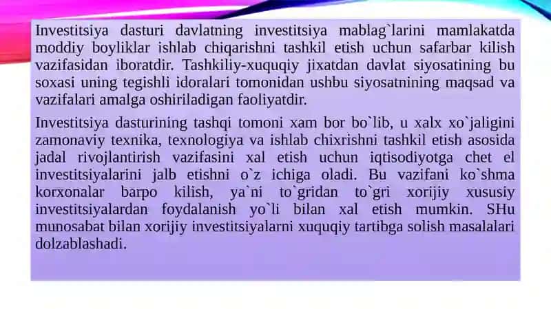 Davlat investitsiya dasturi 4