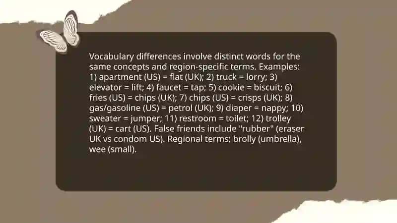American and British English 4