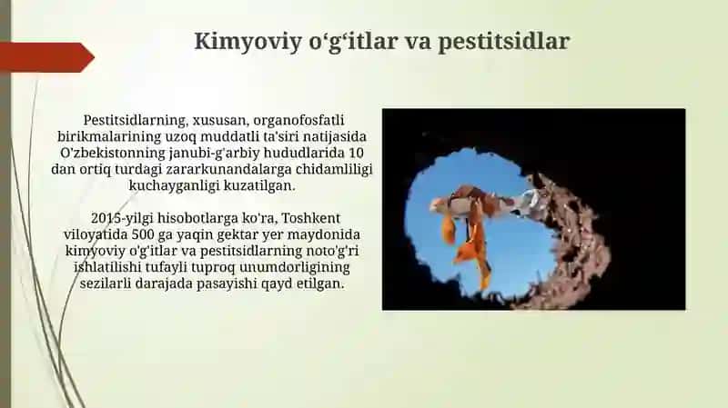 Tuproqni ifloslantiruvchi manbalar 4