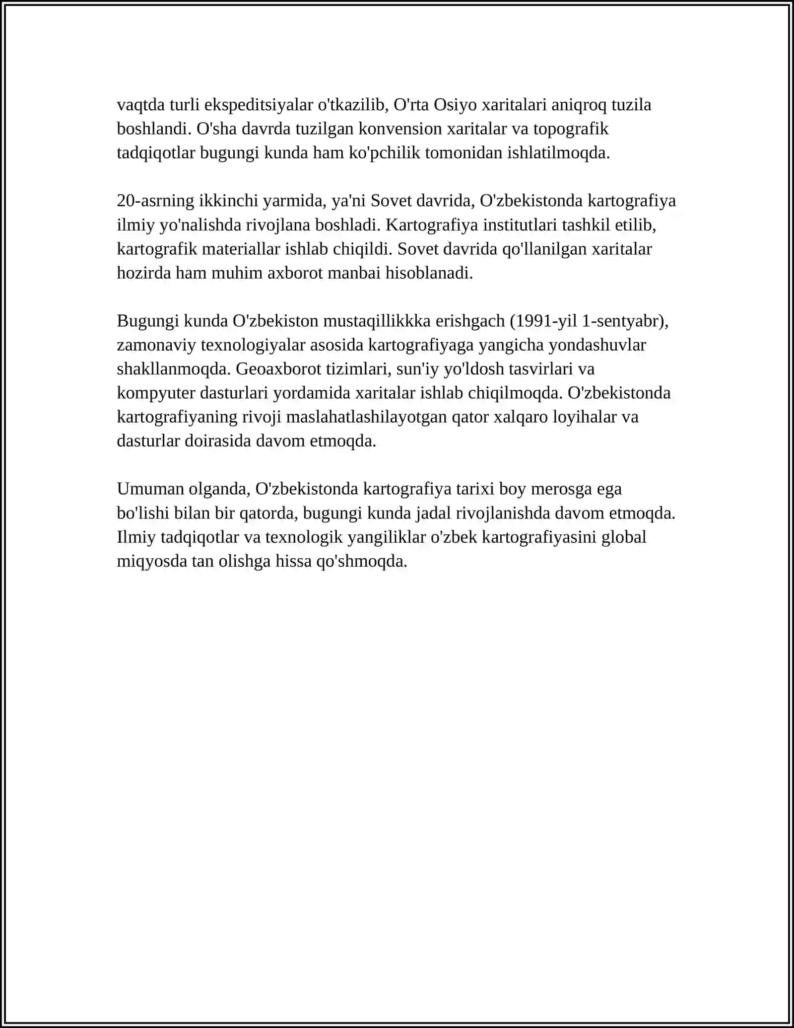 O'ZBEKISTONDA KARTOGRAFIYA FANI HAQIDA 4