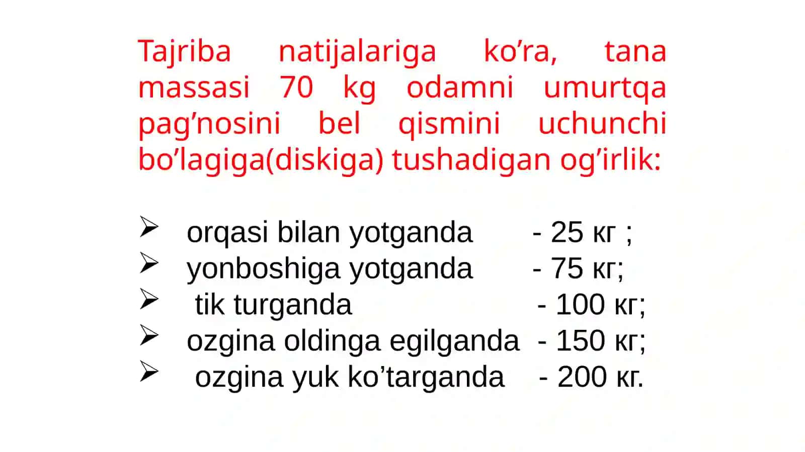 11-mavzu:Tayanch-harakat apparati xususiyatlari 4