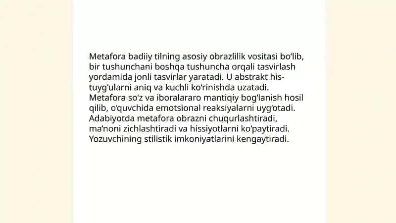 Badiiy tilning obrazliligi va emotsionalligi 4