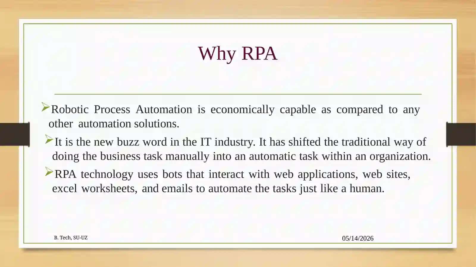 Robotics Foundations 4