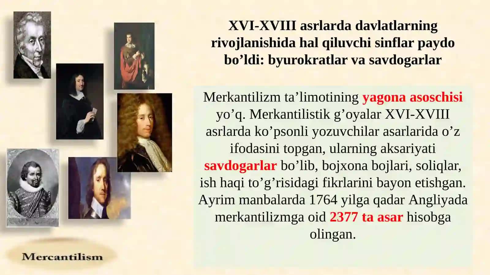 Merkantilizm taʼlimotining mohiyati 4
