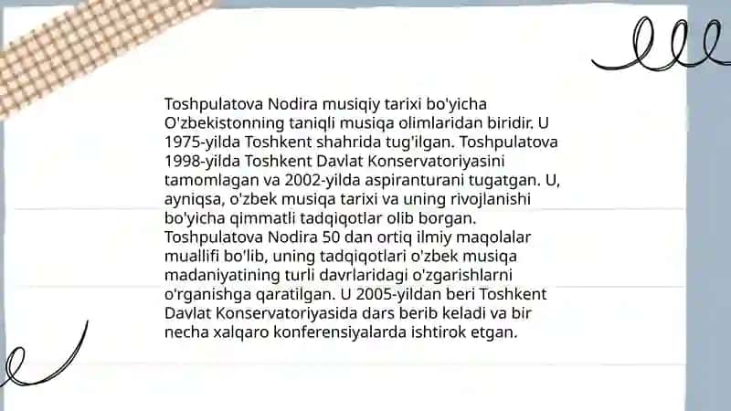 Toshpulatova Nodira 4