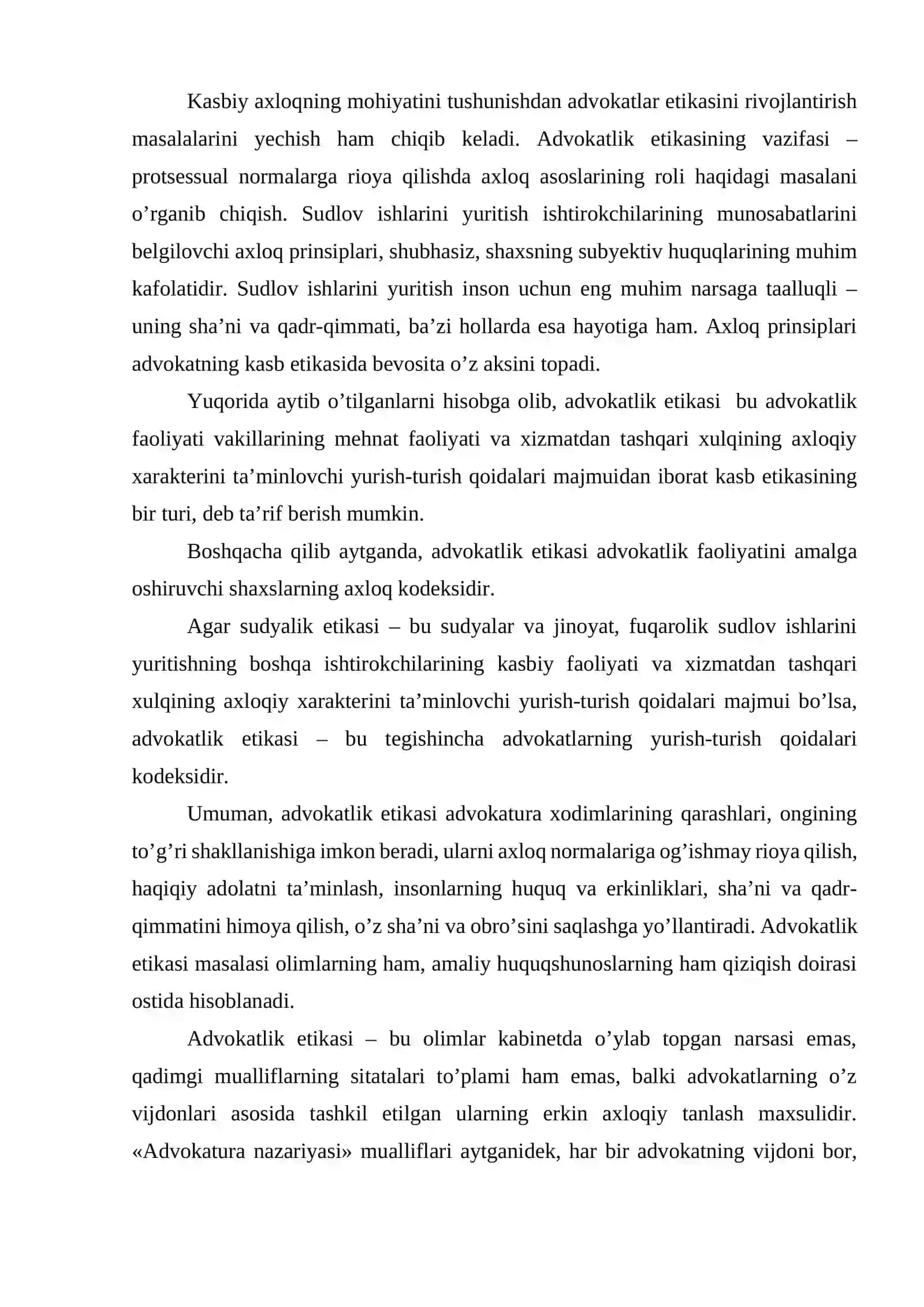 Advokatning kasb etikasi 4