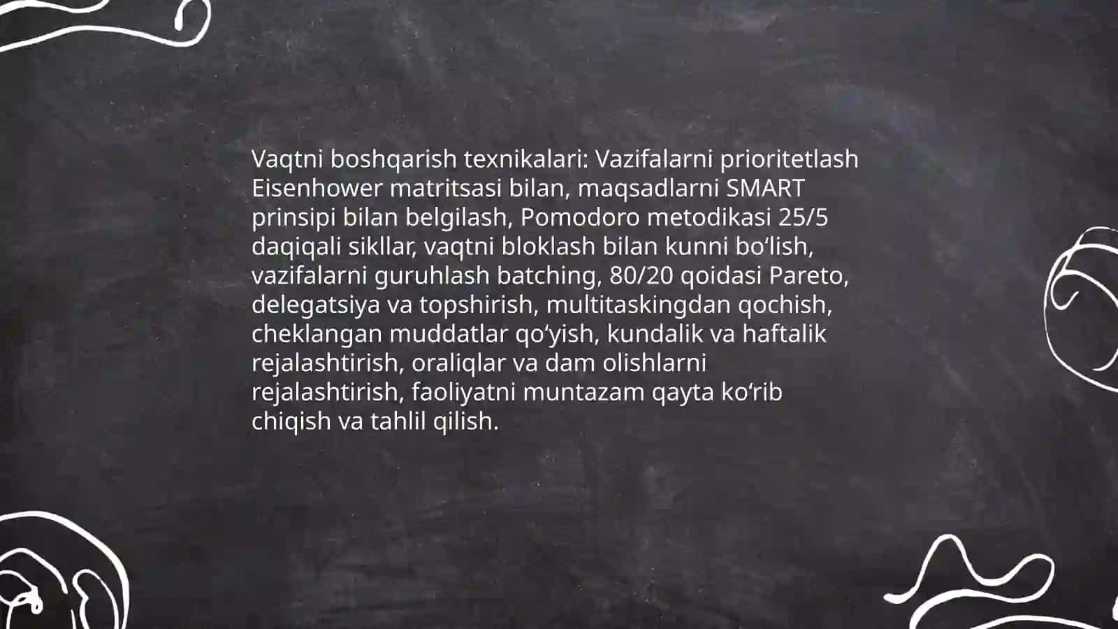Shaxsning o'zini boshqarish strategiyalari 4