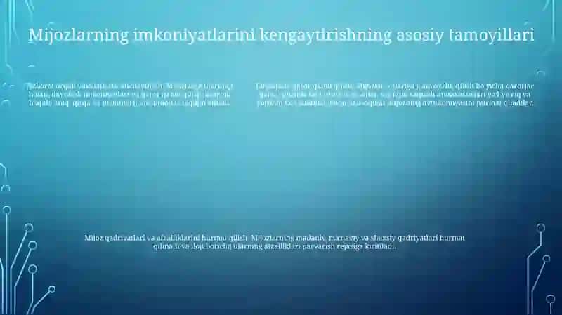 Mijozni Imkoniyatlar Bilan Taminlash Yondashuvi 4