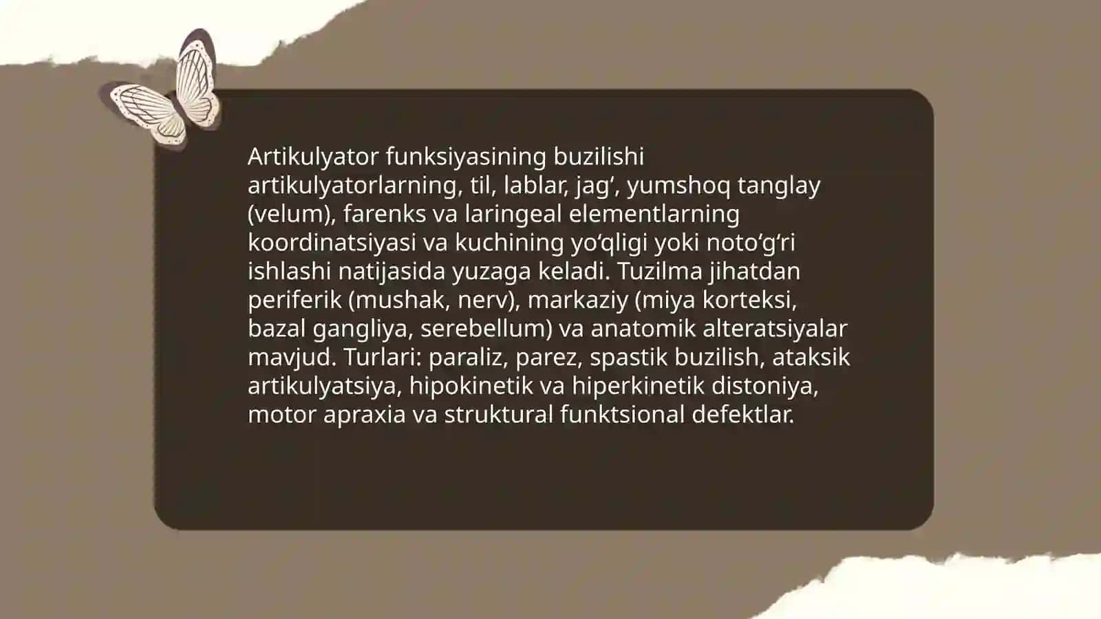 Motor alaliyada defekt strukturasi 4