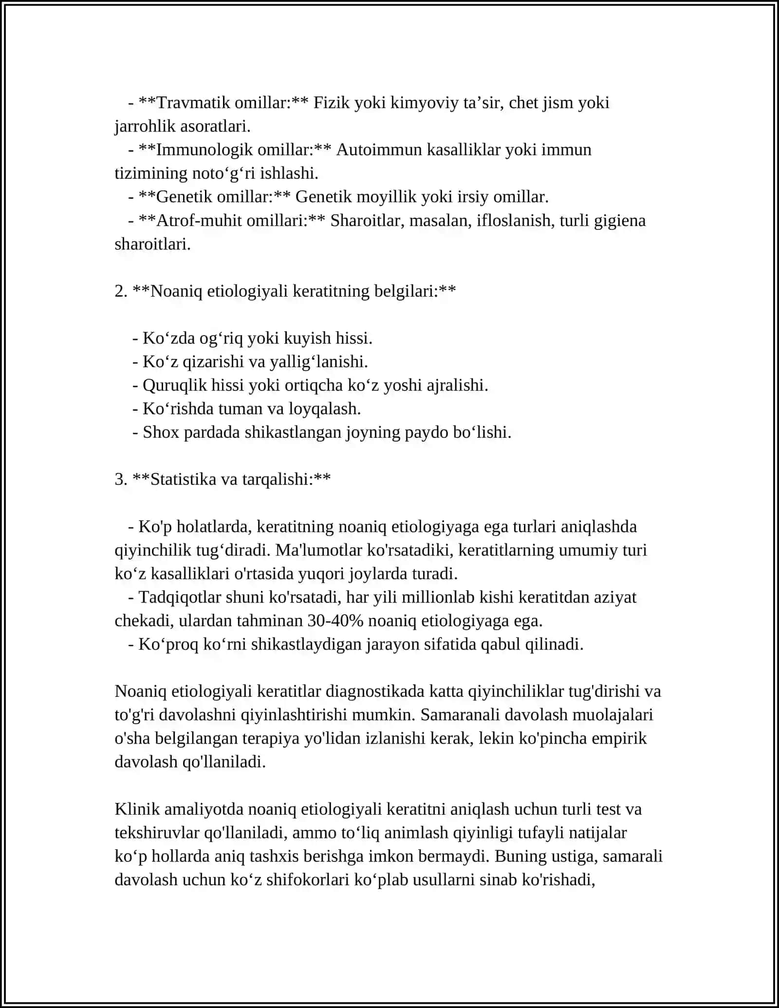 NOANIQ ETIOLOGIYALI KERATITLAR 4
