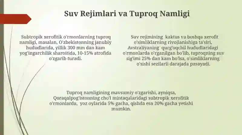 Subtropik kserofit-o'rmon oblasti tuproqlari 4