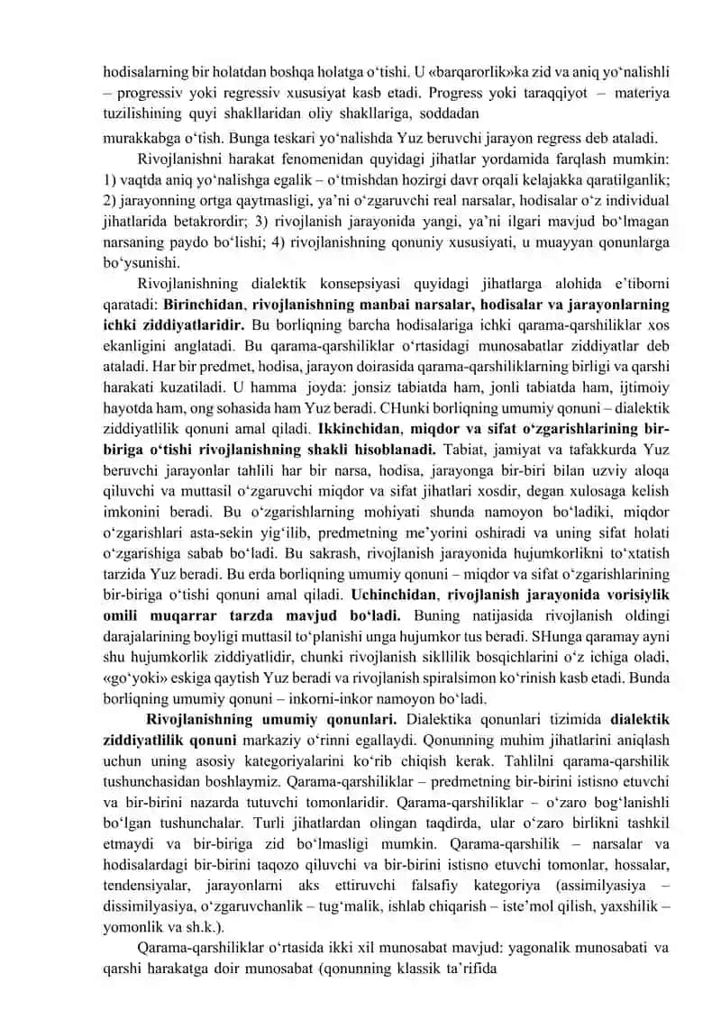 Rivojlanish falsafasi 4