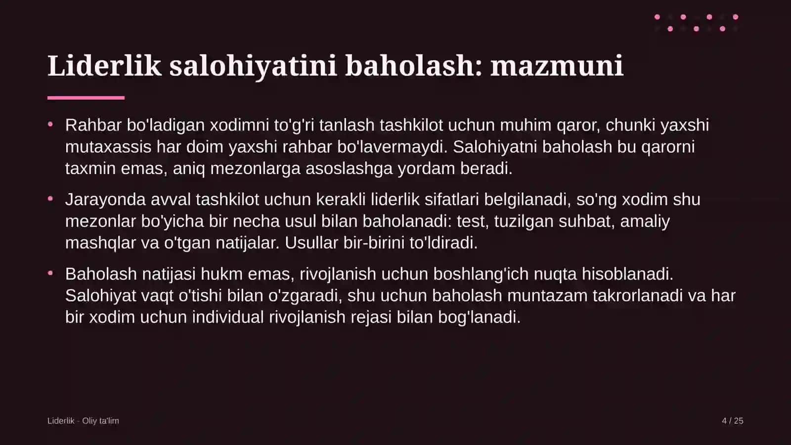 blokcheyn loyihalarida liderlik salohiyatini baholash 3594 4