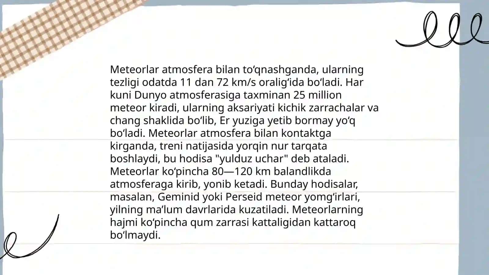 Meteorlar va bolidlar 4