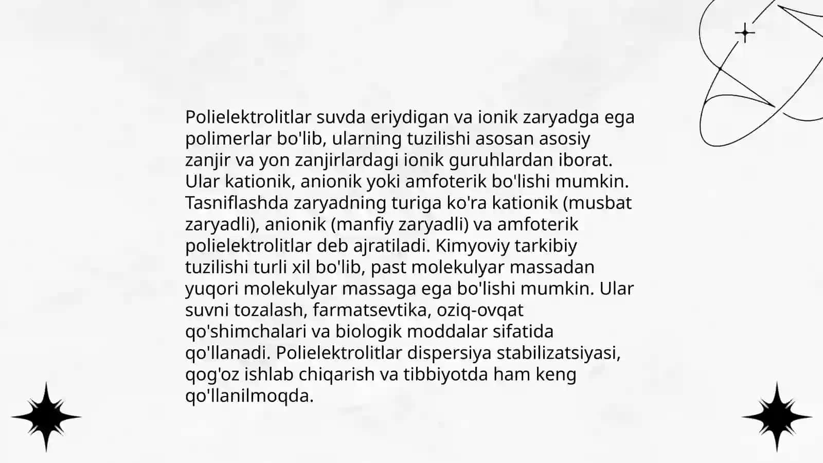 Polieliktrolit YuMB eritmalarning xossalari 4