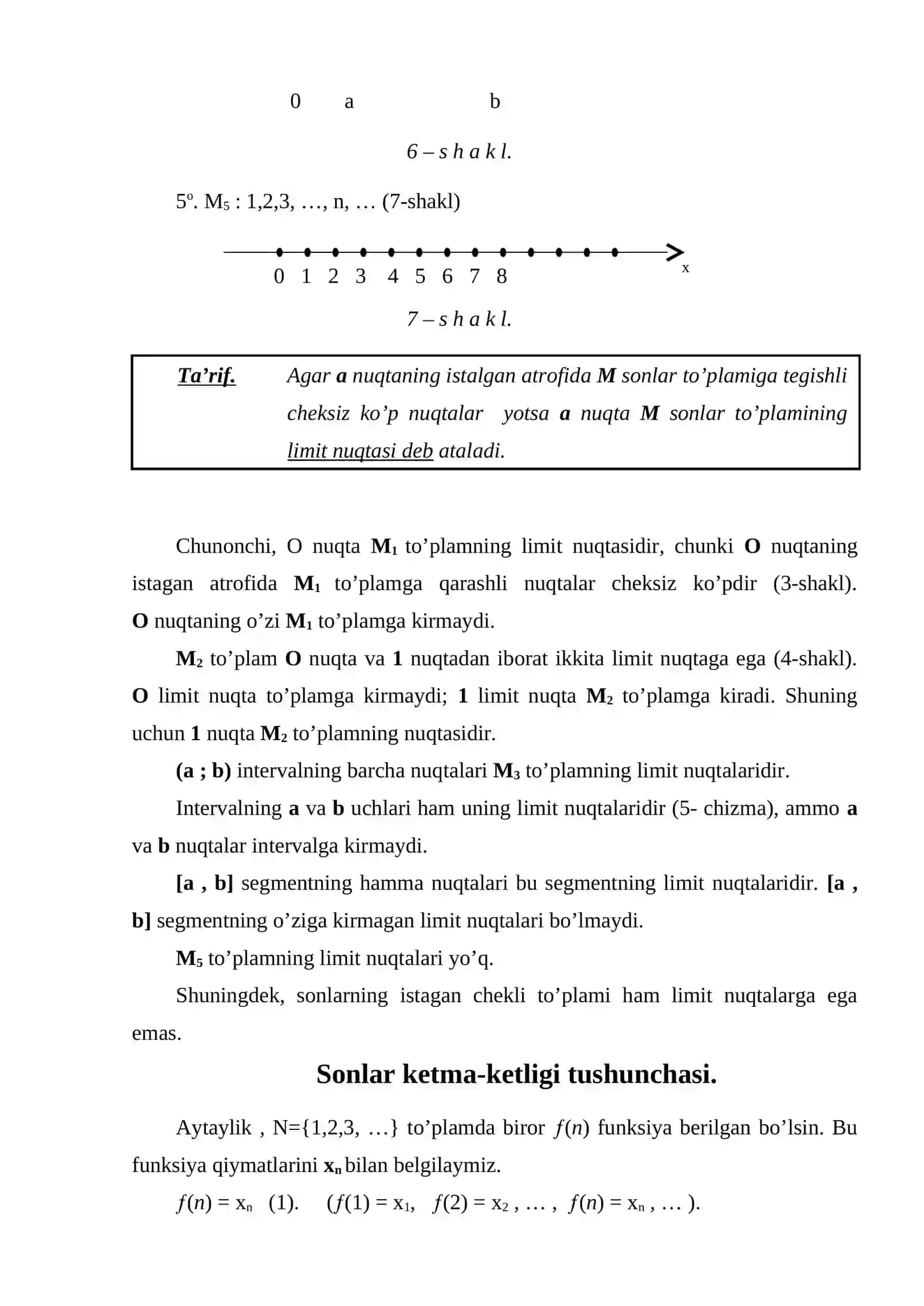 Sonlar ketma – ketligining limiti 4
