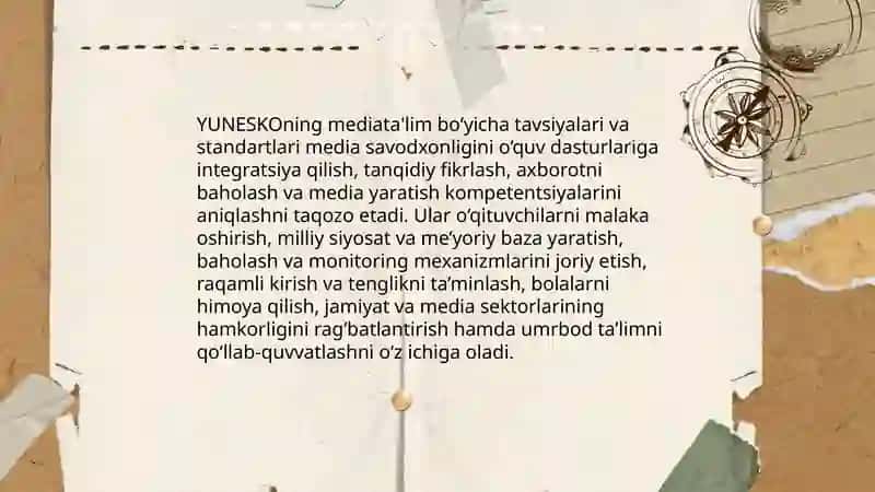 YUNESKO va mediata'lim 4