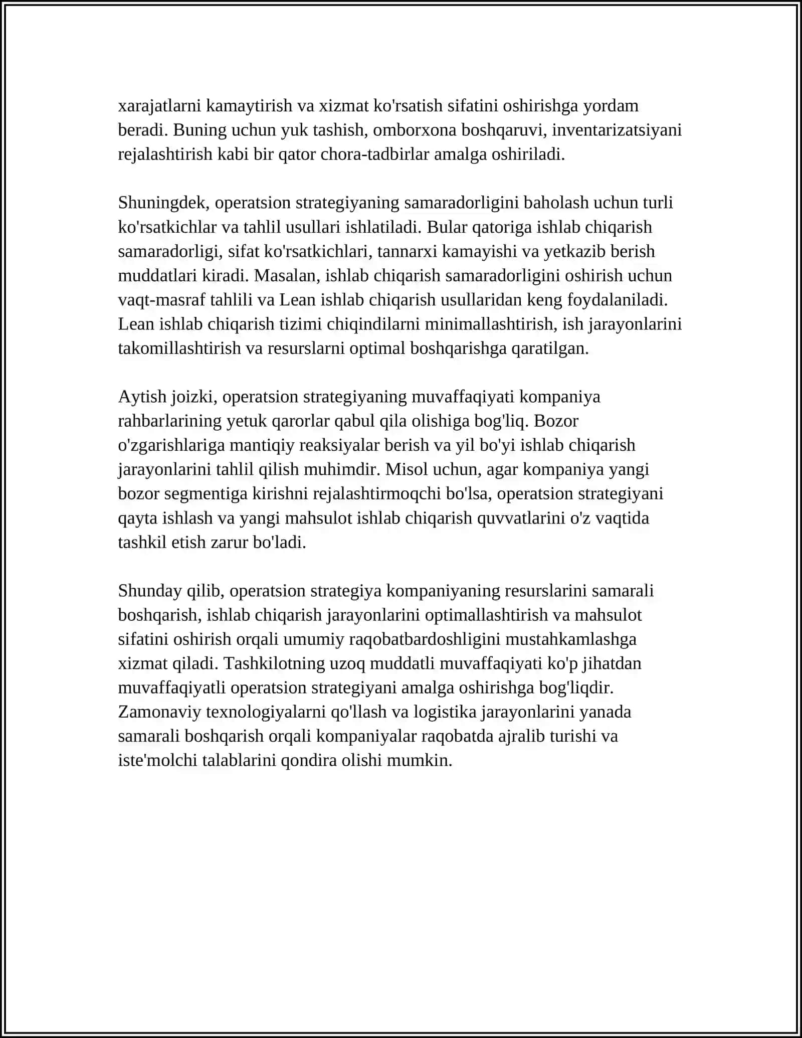 OPERATSION STRATEGIYA 4