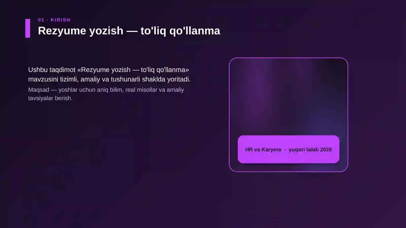 Rezyume yozish — to'liq qo'llanma 4