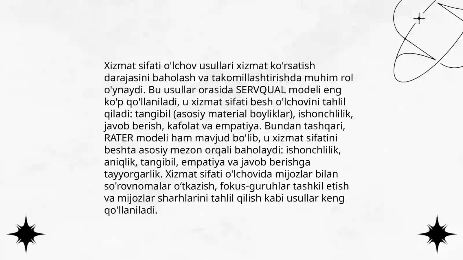 Turizmda xizmat sifati modellari 4