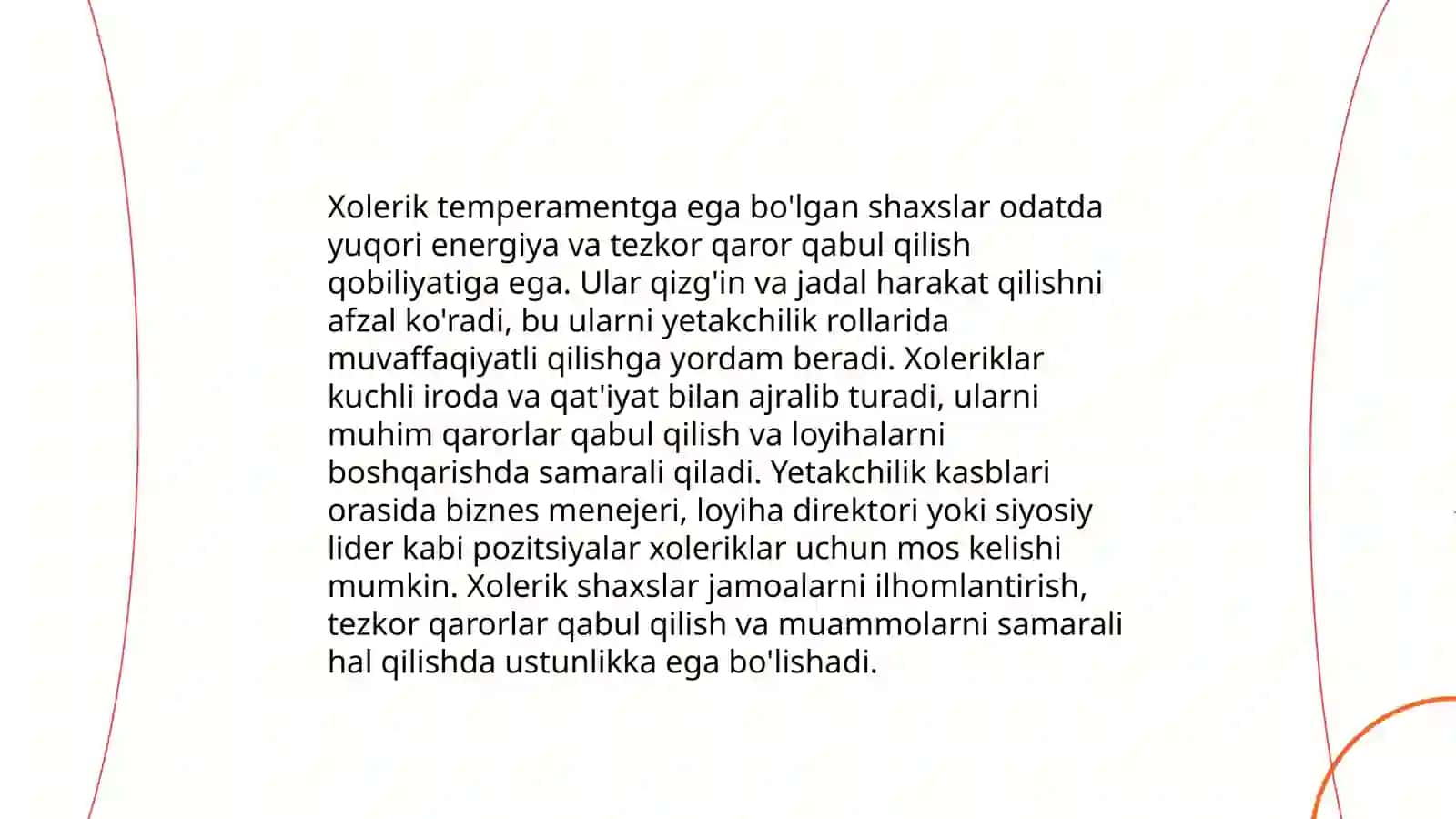 Temperament va kasbni egallash 4