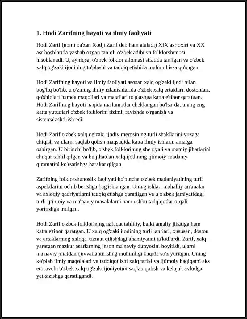 Hodi Zarif Õzbek Folklorshunosligi 4